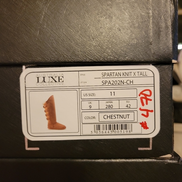 Australia Luxe Collective Spartan Suede Knit X-Tall Boot in Chestnut #470 - Picture 6 of 6